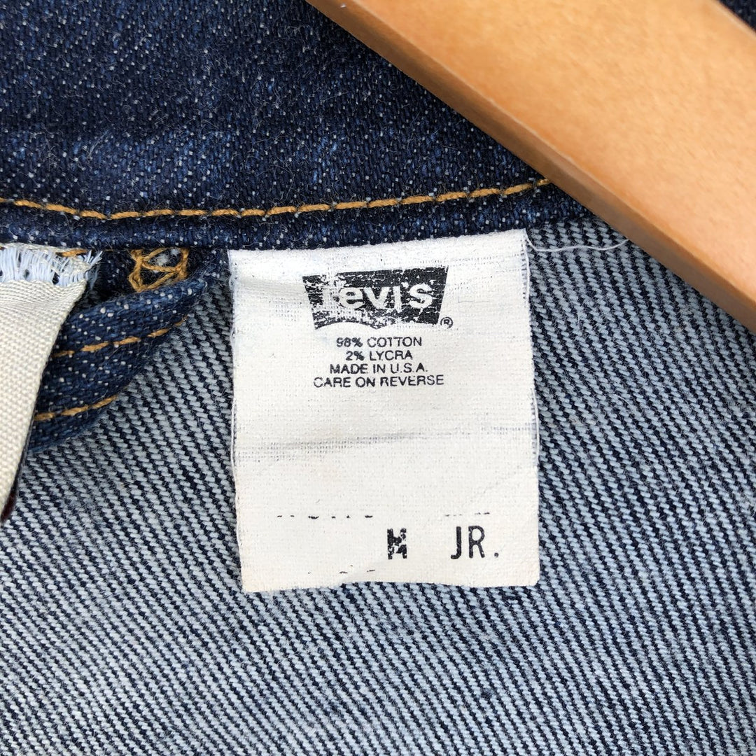 2000'S Levi's denim jacket, made in USA, women's size S equivalent. cotton blue type Vintage Second Hand
