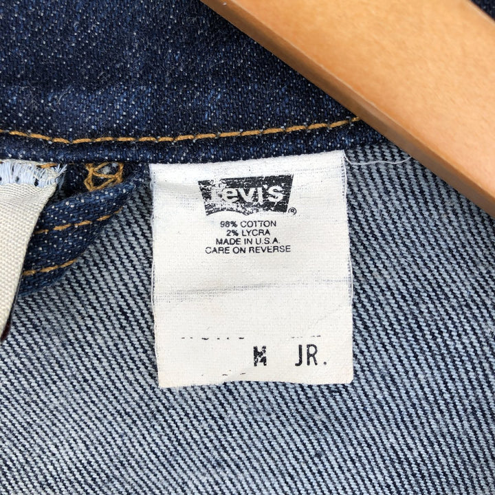 2000'S Levi's denim jacket, made in USA, women's size S equivalent. cotton blue type Vintage Second Hand