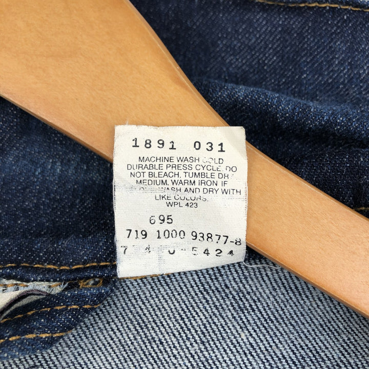 2000'S Levi's denim jacket, made in USA, women's size S equivalent. cotton blue type Vintage Second Hand