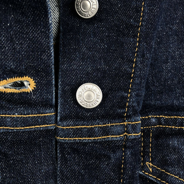 2000'S Levi's denim jacket, made in USA, women's size S equivalent. cotton blue type Vintage Second Hand