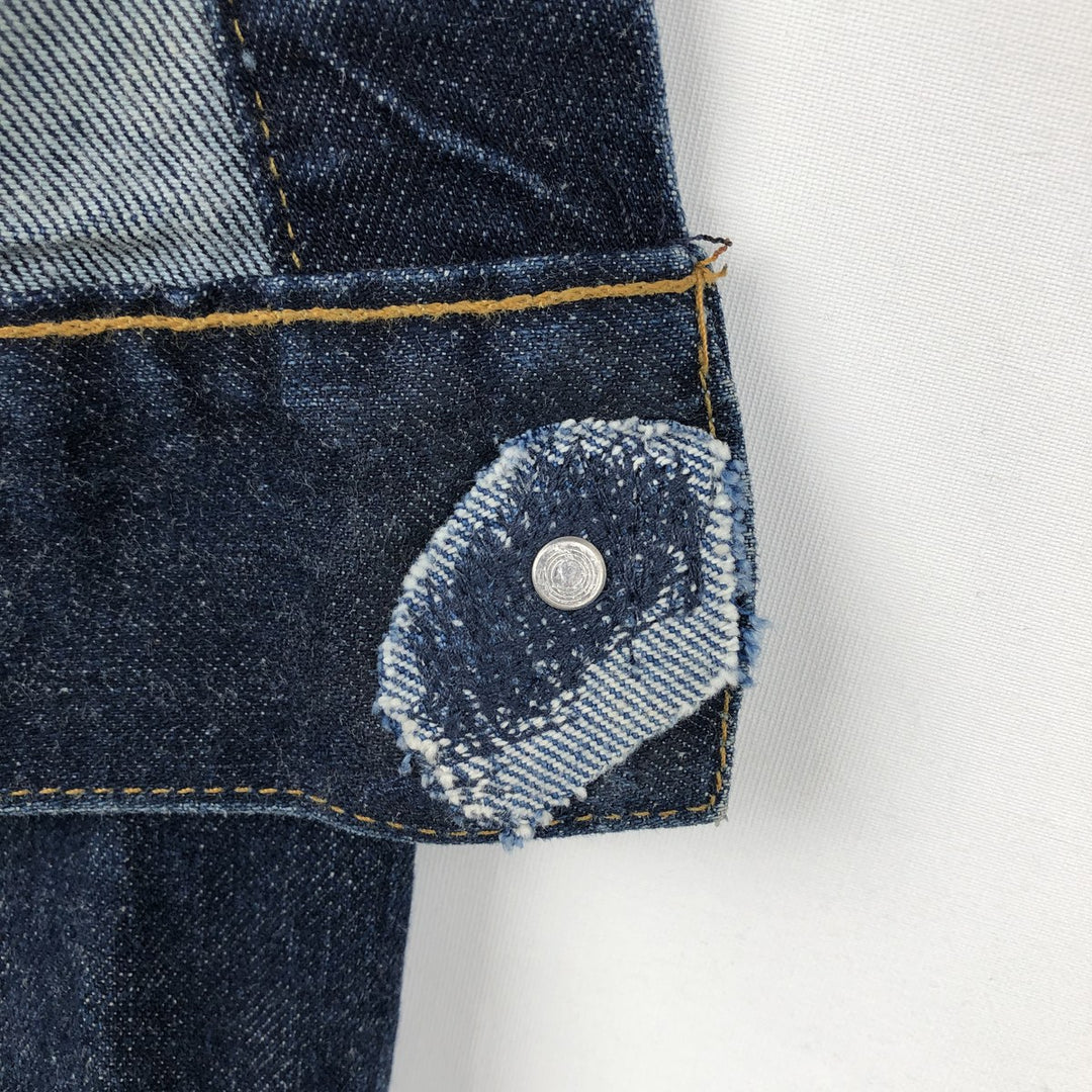 2000'S Levi's denim jacket, made in USA, women's size S equivalent. cotton blue type Vintage Second Hand