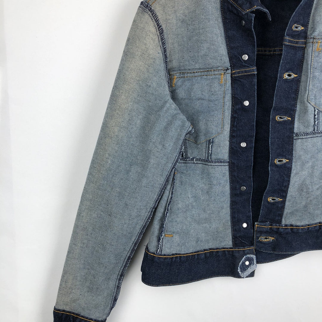 2000'S Levi's denim jacket, made in USA, women's size S equivalent. cotton blue type Vintage Second Hand
