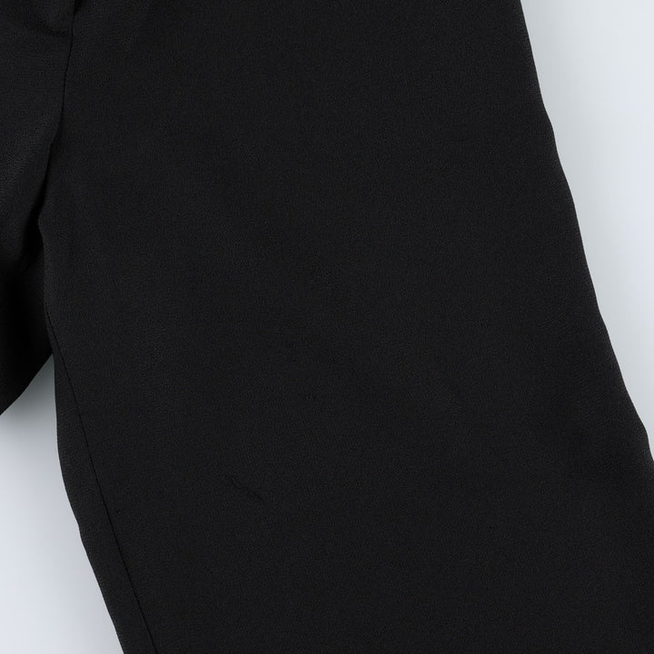CLEO One-Pleat Slacks Pants, Made in Canada, Women's Size L (equivalent to W28) polyester black type Vintage Second Hand