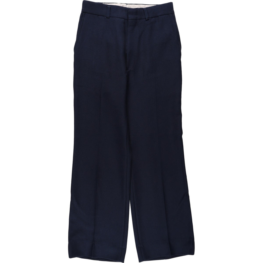 Women's slacks pants, size L (equivalent to w29) unclear navy blue type Vintage Second Hand