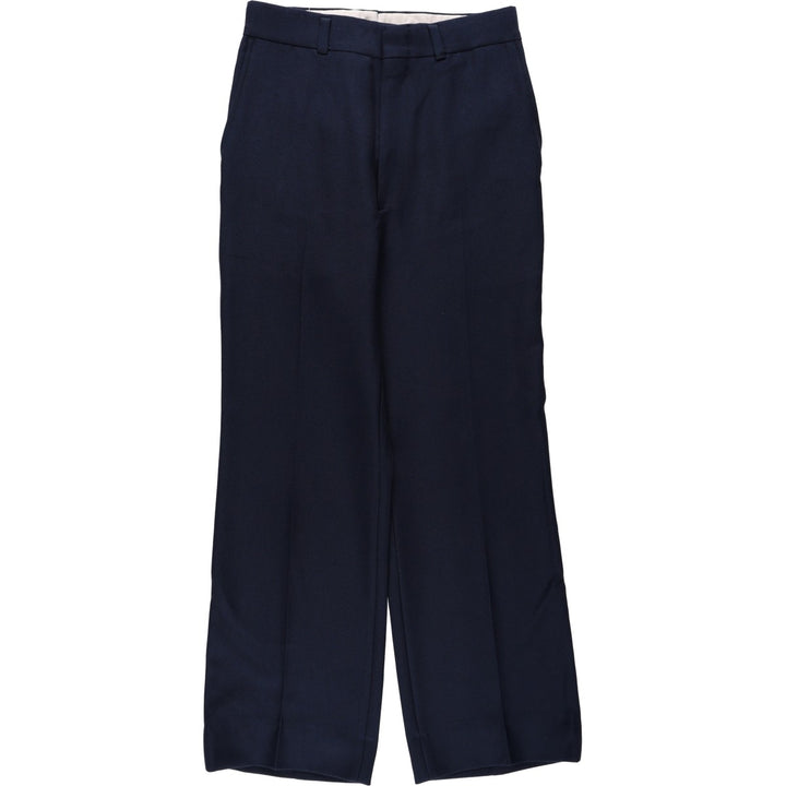 Women's slacks pants, size L (equivalent to w29) unclear navy blue type Vintage Second Hand
