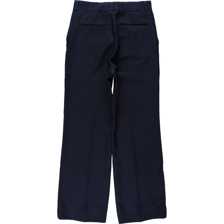Women's slacks pants, size L (equivalent to w29) unclear navy blue type Vintage Second Hand