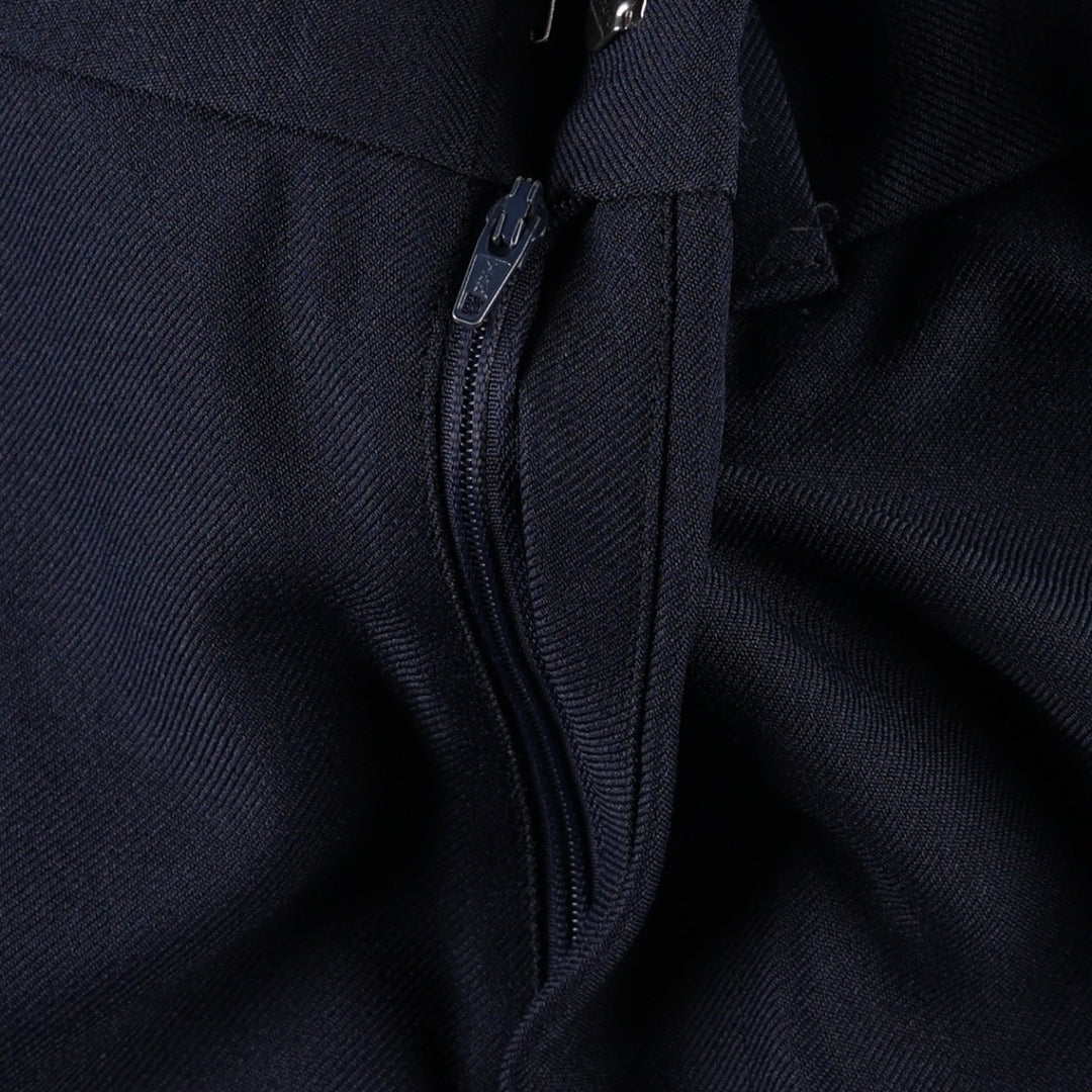 Women's slacks pants, size L (equivalent to w29) unclear navy blue type Vintage Second Hand
