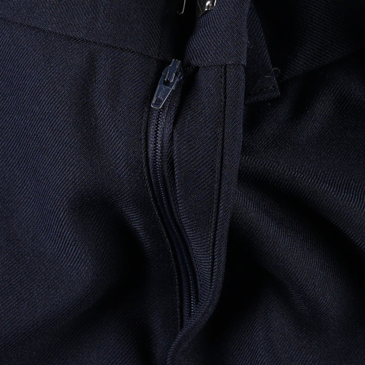 Women's slacks pants, size L (equivalent to w29) unclear navy blue type Vintage Second Hand