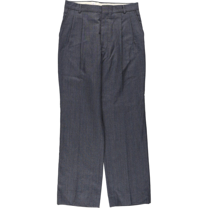 Women's two-pleat slacks, size L (equivalent to W29), vintage. unclear gray type Vintage Second Hand