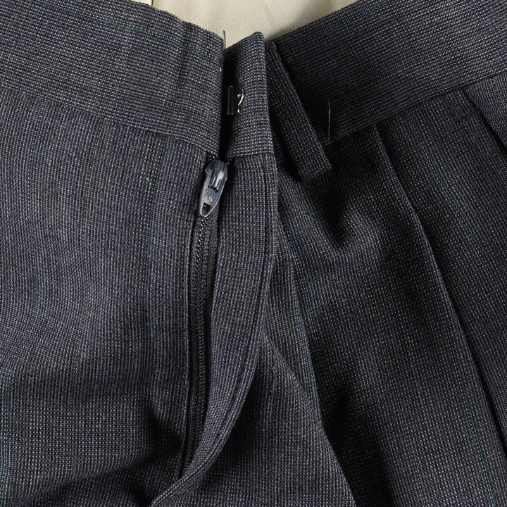 Women's two-pleat slacks, size L (equivalent to W29), vintage. unclear gray type Vintage Second Hand