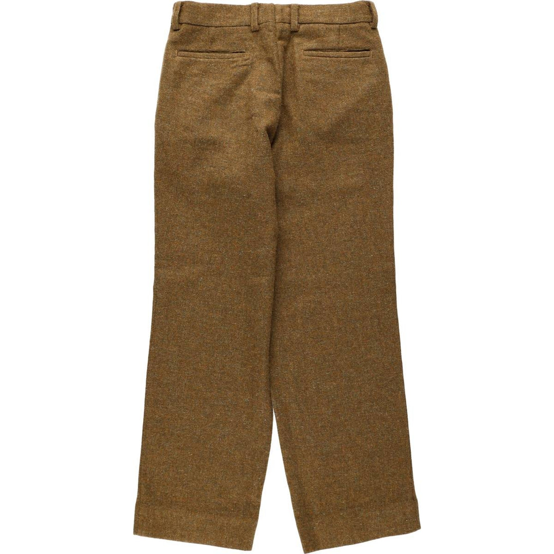 Women's wool slacks, size L (equivalent to W28), vintage. unclear Khaki type brown Vintage Second Hand