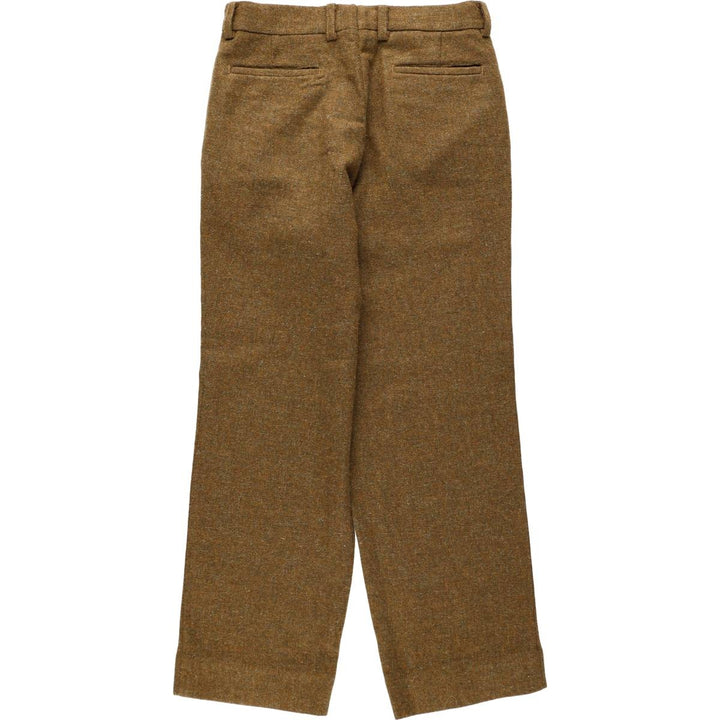 Women's wool slacks, size L (equivalent to W28), vintage. unclear Khaki type brown Vintage Second Hand