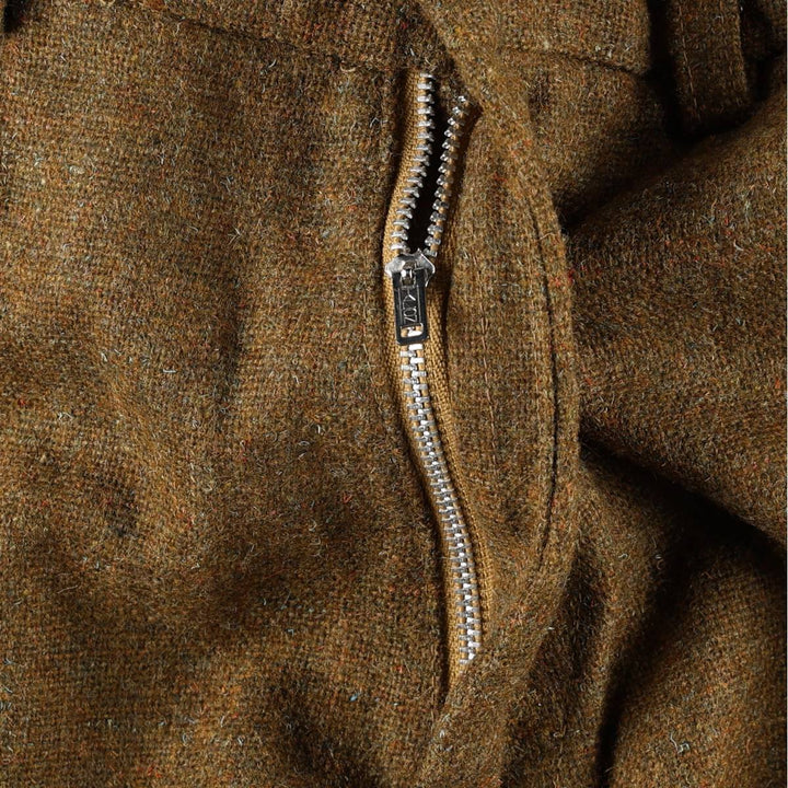 Women's wool slacks, size L (equivalent to W28), vintage. unclear Khaki type brown Vintage Second Hand
