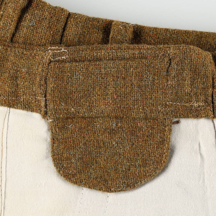 Women's wool slacks, size L (equivalent to W28), vintage. unclear Khaki type brown Vintage Second Hand