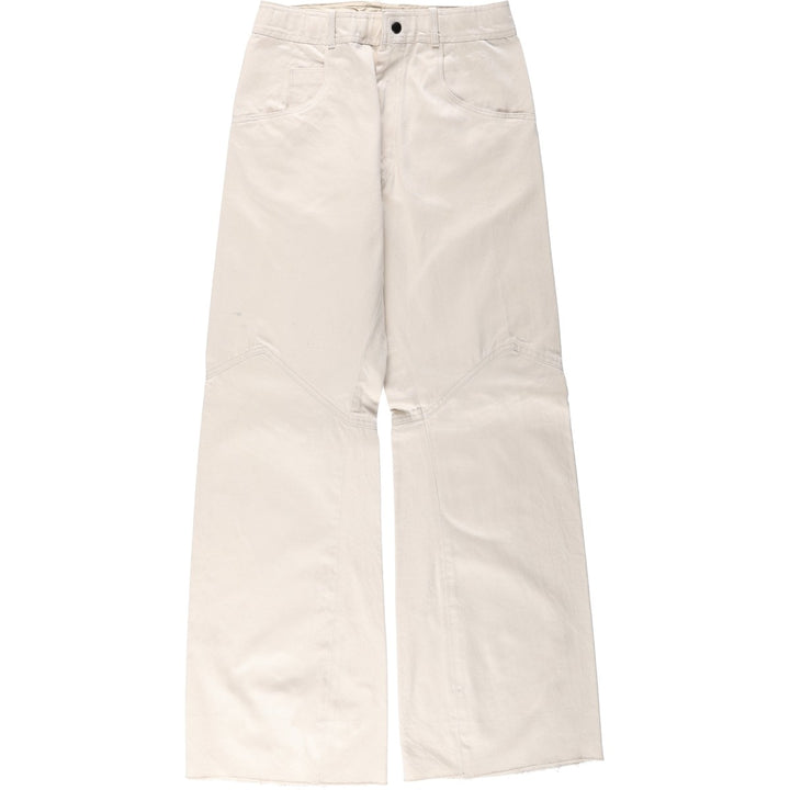 Vintage 60s-70'S SYSSER flared denim pants, women's size L (equivalent to W28). unclear ivory Vintage Second Hand