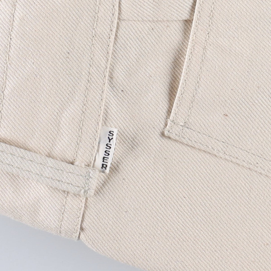 Vintage 60s-70'S SYSSER flared denim pants, women's size L (equivalent to W28). unclear ivory Vintage Second Hand