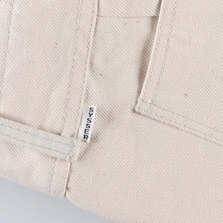 Vintage 60s-70'S SYSSER flared denim pants, women's size L (equivalent to W28). unclear ivory Vintage Second Hand