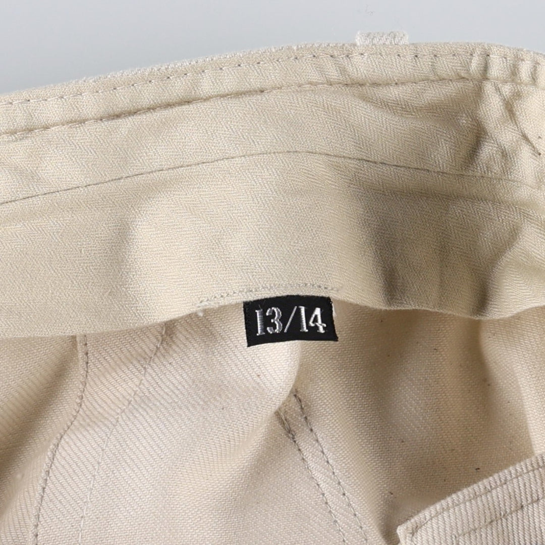 Vintage 60s-70'S SYSSER flared denim pants, women's size L (equivalent to W28). unclear ivory Vintage Second Hand