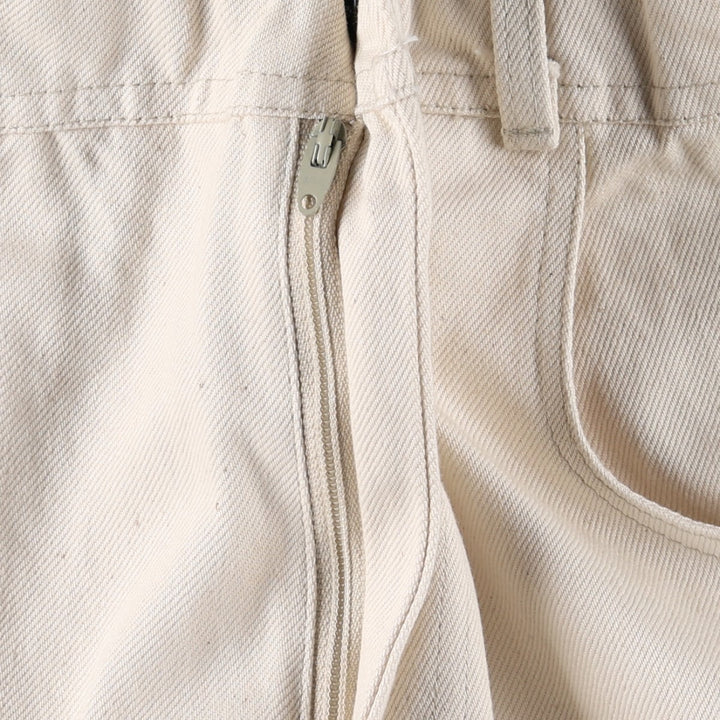 Vintage 60s-70'S SYSSER flared denim pants, women's size L (equivalent to W28). unclear ivory Vintage Second Hand