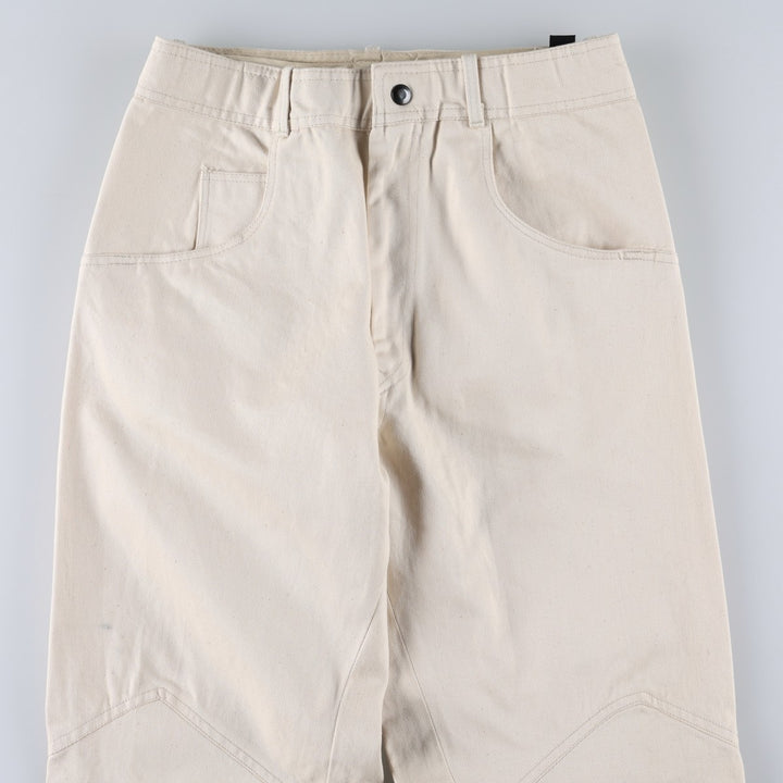 Vintage 60s-70'S SYSSER flared denim pants, women's size L (equivalent to W28). unclear ivory Vintage Second Hand