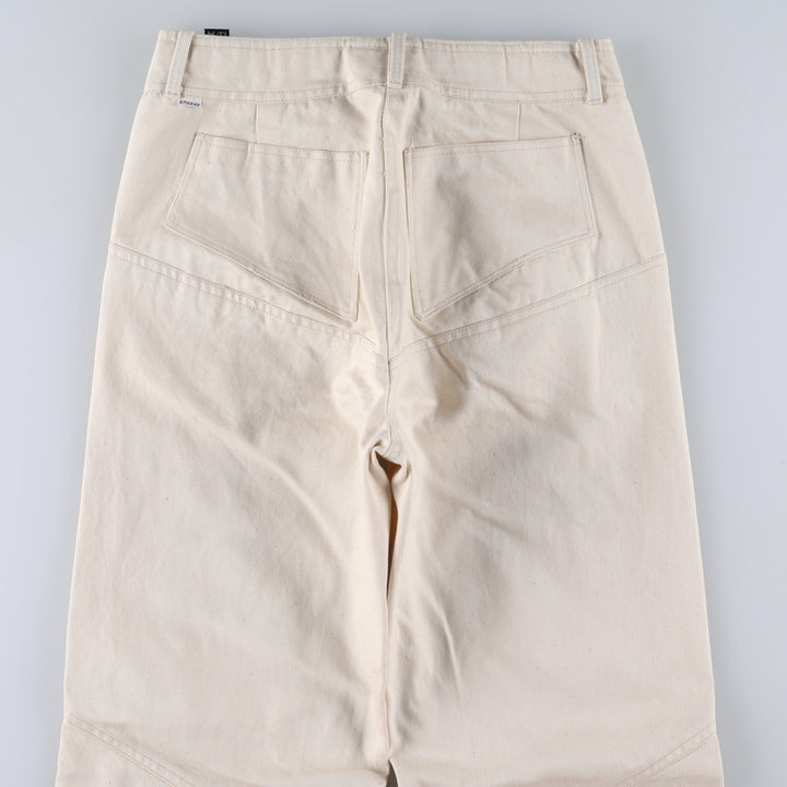 Vintage 60s-70'S SYSSER flared denim pants, women's size L (equivalent to W28). unclear ivory Vintage Second Hand