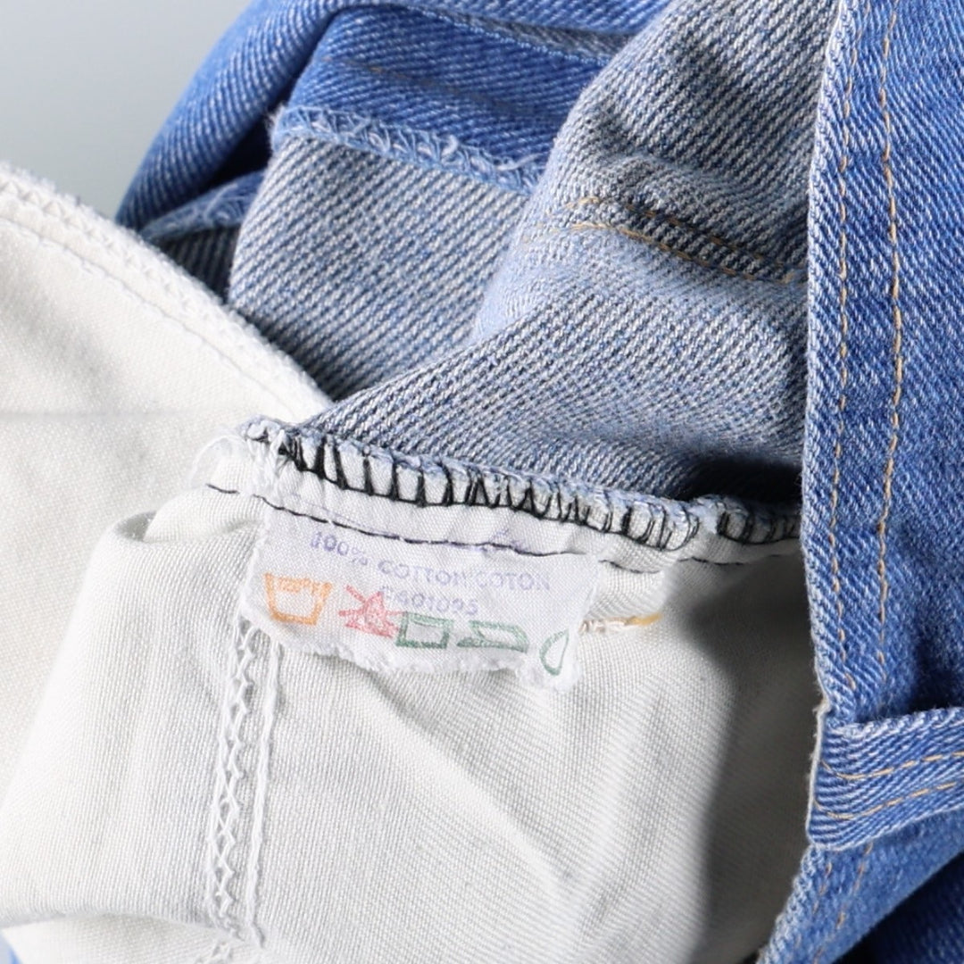 60s-70'S BUCKEYE Flare Cut Denim Pants, Women's XL (W33 equivalent), Vintage cotton blue type Vintage Second Hand