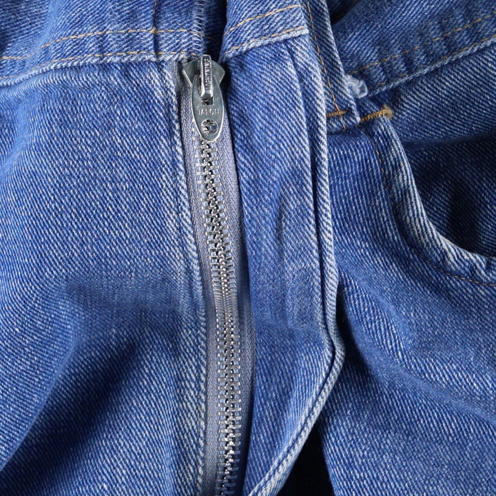 60s-70'S BUCKEYE Flare Cut Denim Pants, Women's XL (W33 equivalent), Vintage cotton blue type Vintage Second Hand