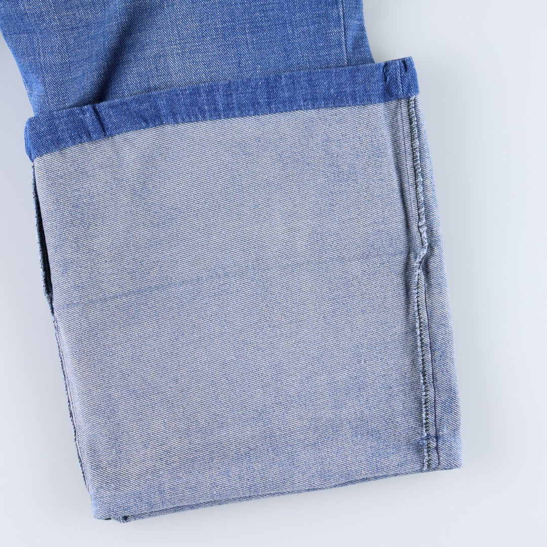 60s-70'S BUCKEYE Flare Cut Denim Pants, Women's XL (W33 equivalent), Vintage cotton blue type Vintage Second Hand