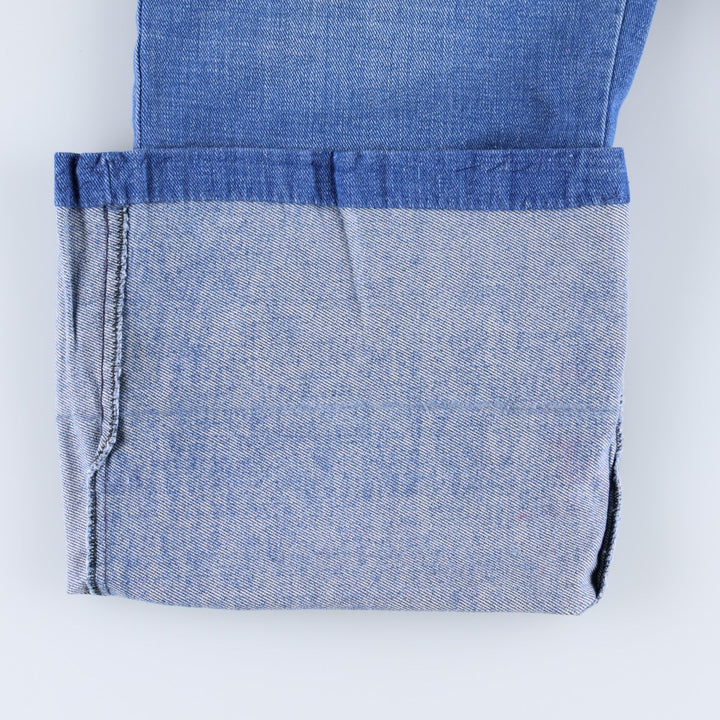 60s-70'S BUCKEYE Flare Cut Denim Pants, Women's XL (W33 equivalent), Vintage cotton blue type Vintage Second Hand