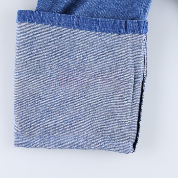 60s-70'S BUCKEYE Flare Cut Denim Pants, Women's XL (W33 equivalent), Vintage cotton blue type Vintage Second Hand