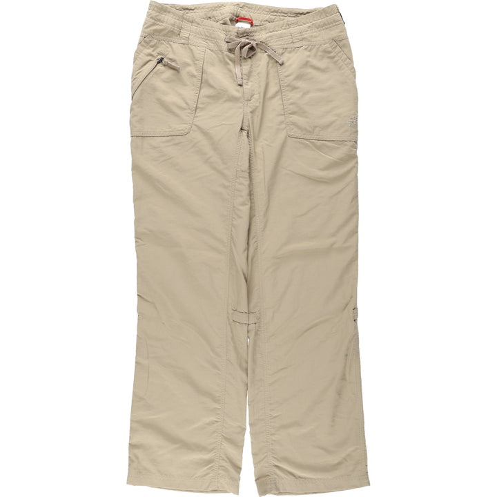 The North Face 2-Way Nylon Pants (Women's Size L) Nylon Beige type Vintage Second Hand