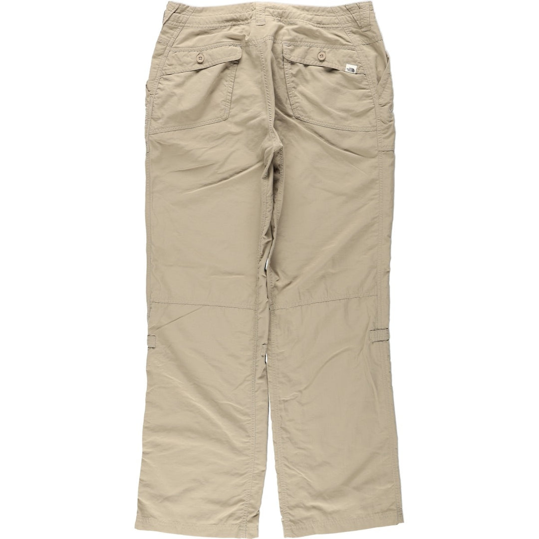 The North Face 2-Way Nylon Pants (Women's Size L) Nylon Beige type Vintage Second Hand