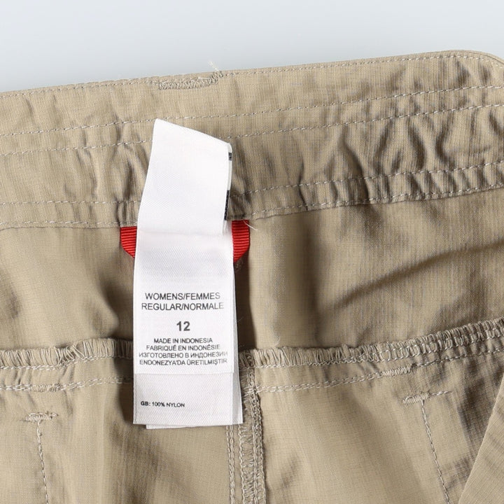 The North Face 2-Way Nylon Pants (Women's Size L) Nylon Beige type Vintage Second Hand
