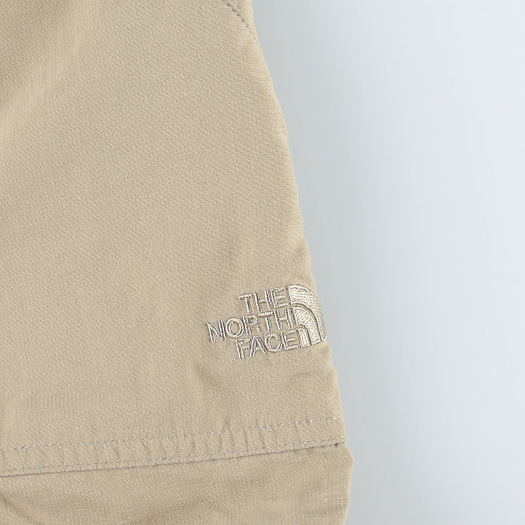 The North Face 2-Way Nylon Pants (Women's Size L) Nylon Beige type Vintage Second Hand
