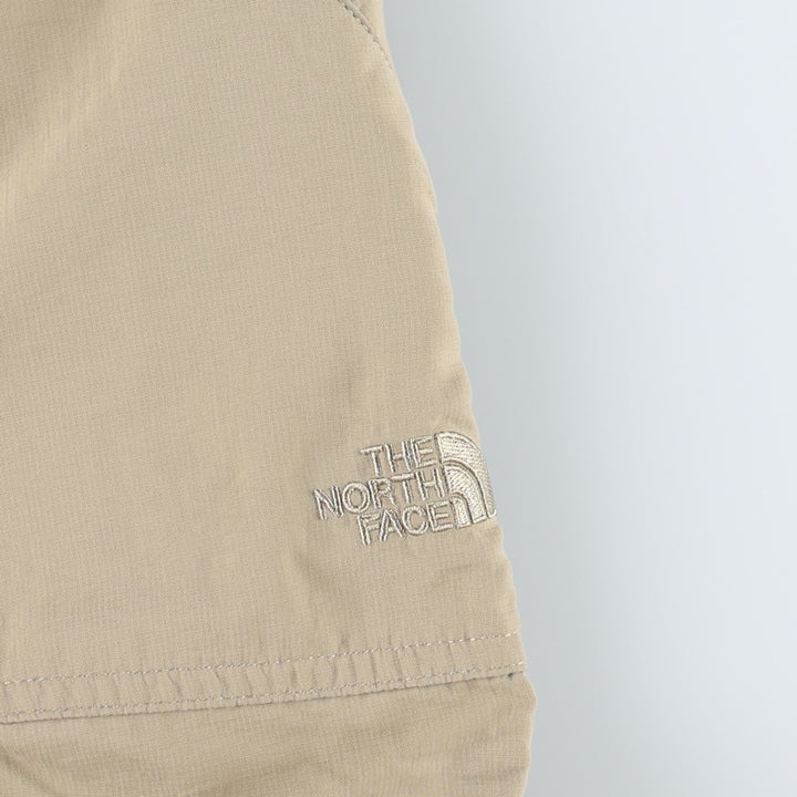 The North Face 2-Way Nylon Pants (Women's Size L) Nylon Beige type Vintage Second Hand