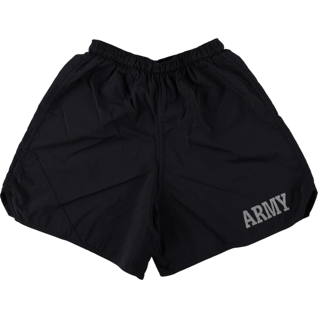 2000'S US Army Military Training Shorts, Made in USA, Medium Size (equivalent to Women's M) unclear black type Vintage Second Hand