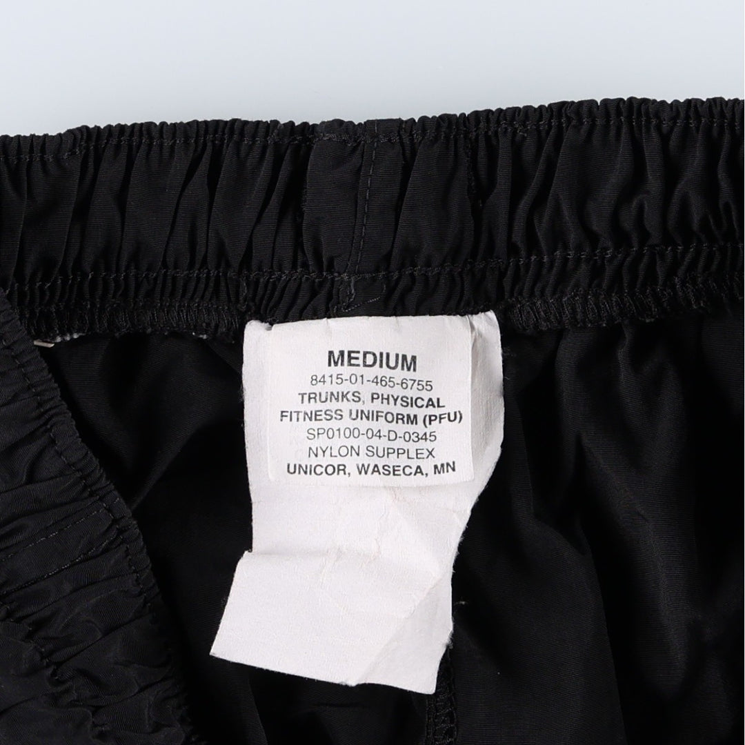 2000'S US Army Military Training Shorts, Made in USA, Medium Size (equivalent to Women's M) unclear black type Vintage Second Hand