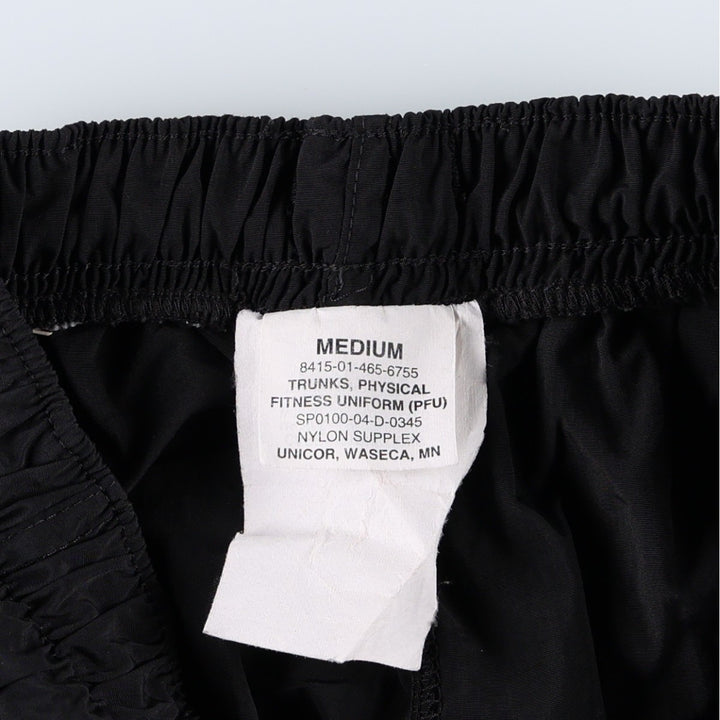 2000'S US Army Military Training Shorts, Made in USA, Medium Size (equivalent to Women's M) unclear black type Vintage Second Hand