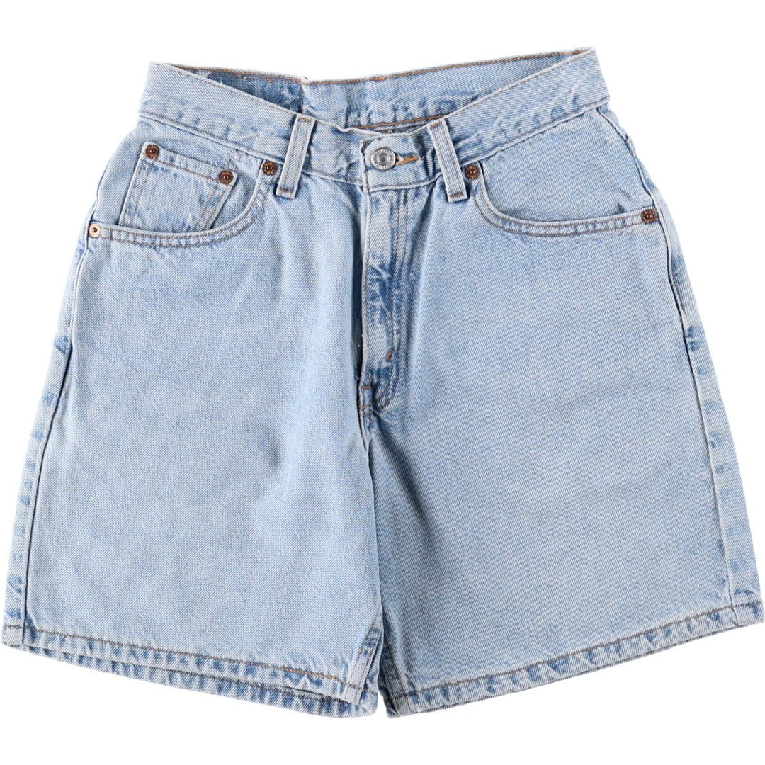 2000'S Levi's denim shorts, women's size M (equivalent to W26), zipper fly. cotton blue type Vintage Second Hand