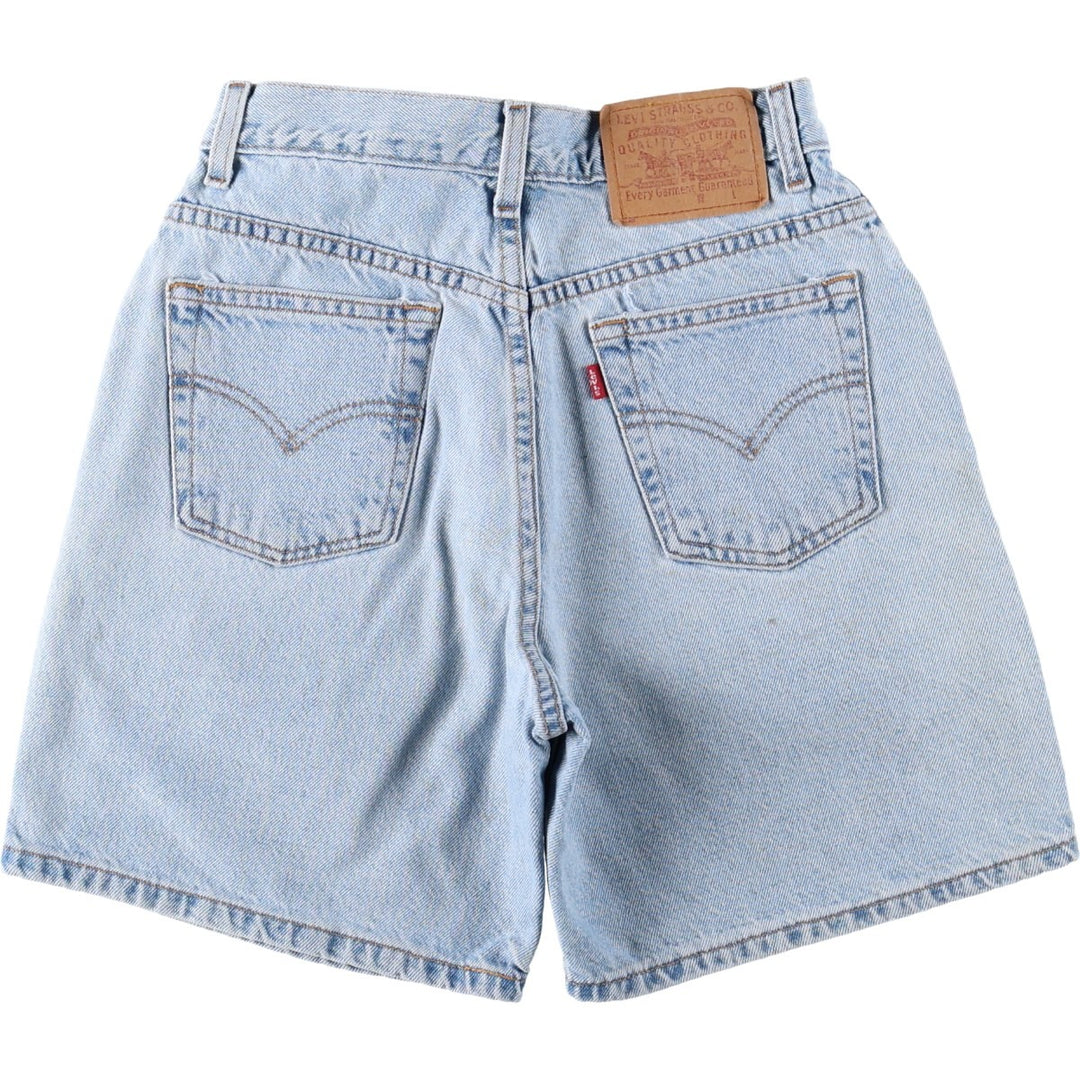 2000'S Levi's denim shorts, women's size M (equivalent to W26), zipper fly. cotton blue type Vintage Second Hand