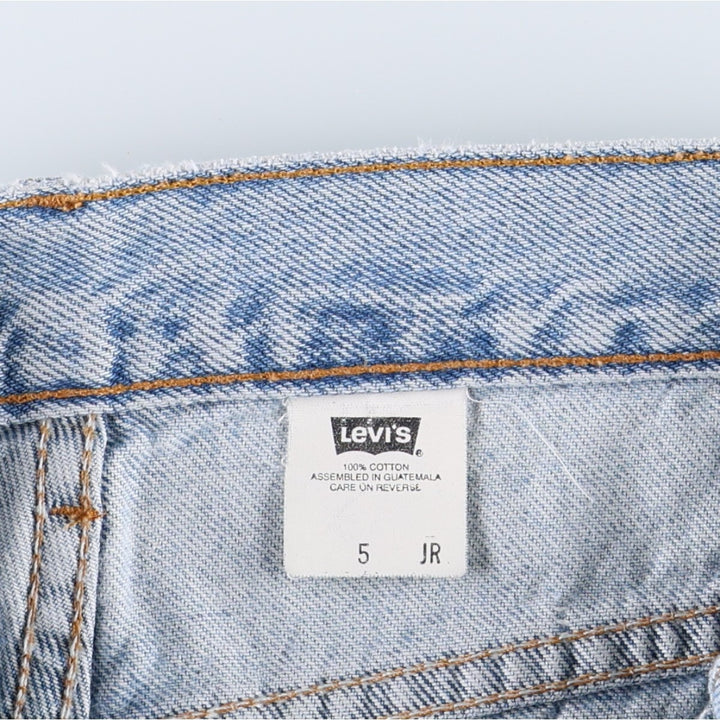 2000'S Levi's denim shorts, women's size M (equivalent to W26), zipper fly. cotton blue type Vintage Second Hand
