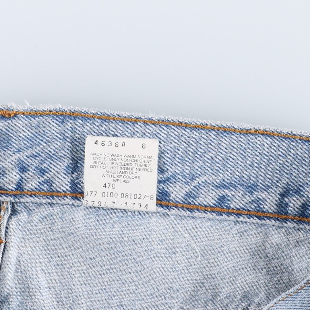 2000'S Levi's denim shorts, women's size M (equivalent to W26), zipper fly. cotton blue type Vintage Second Hand