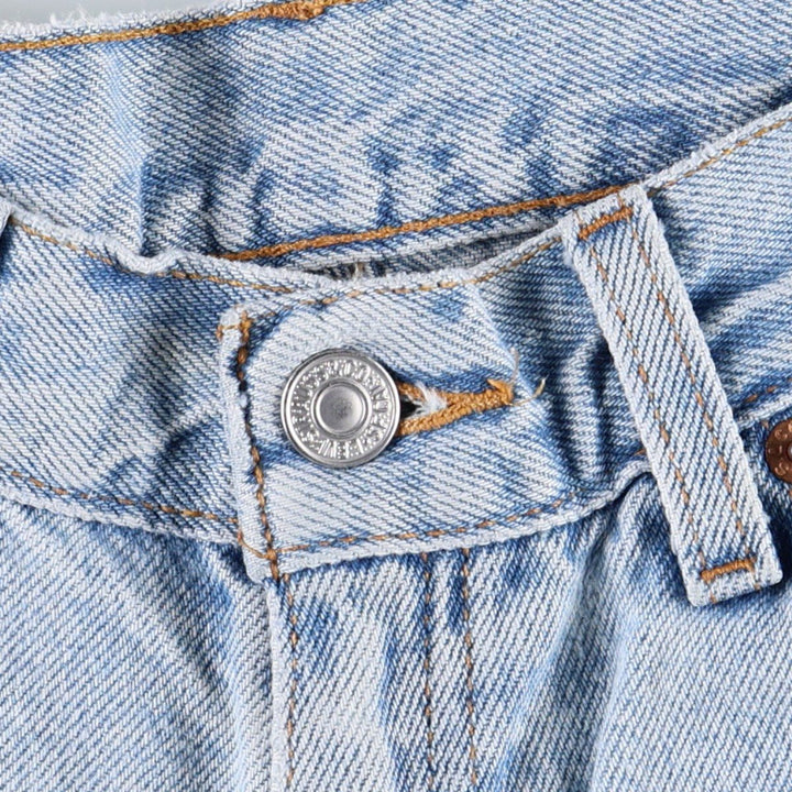 2000'S Levi's denim shorts, women's size M (equivalent to W26), zipper fly. cotton blue type Vintage Second Hand
