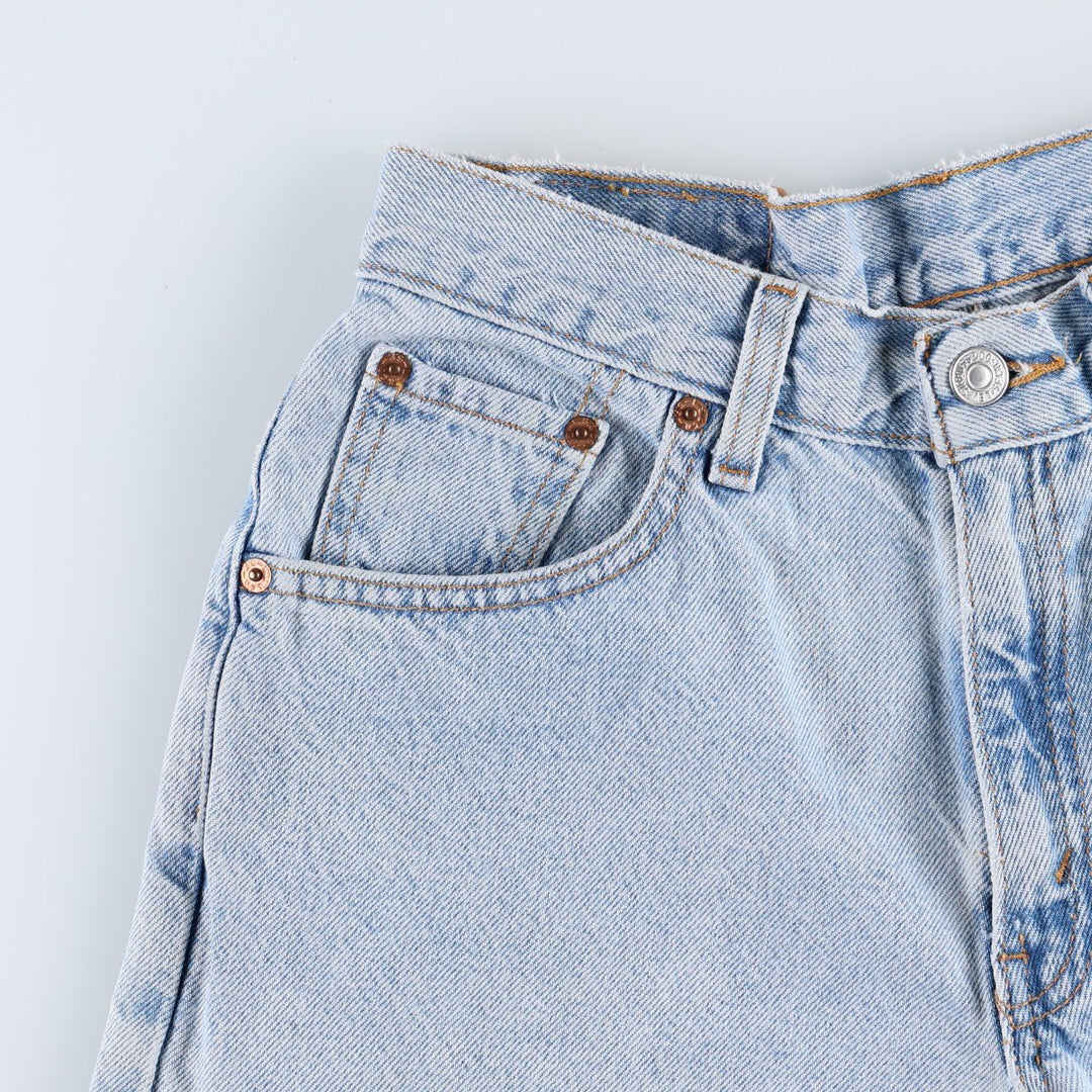 2000'S Levi's denim shorts, women's size M (equivalent to W26), zipper fly. cotton blue type Vintage Second Hand
