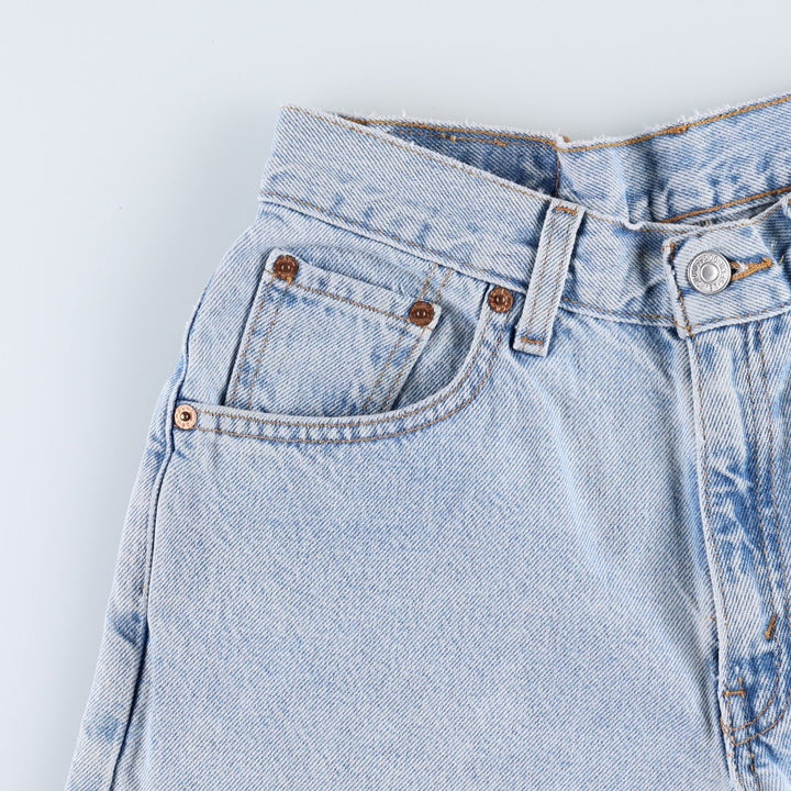 2000'S Levi's denim shorts, women's size M (equivalent to W26), zipper fly. cotton blue type Vintage Second Hand