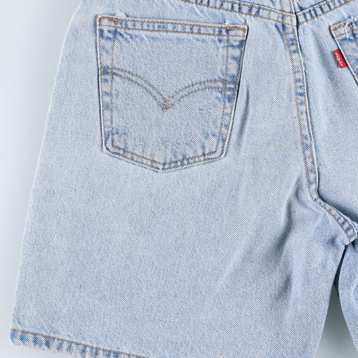 2000'S Levi's denim shorts, women's size M (equivalent to W26), zipper fly. cotton blue type Vintage Second Hand