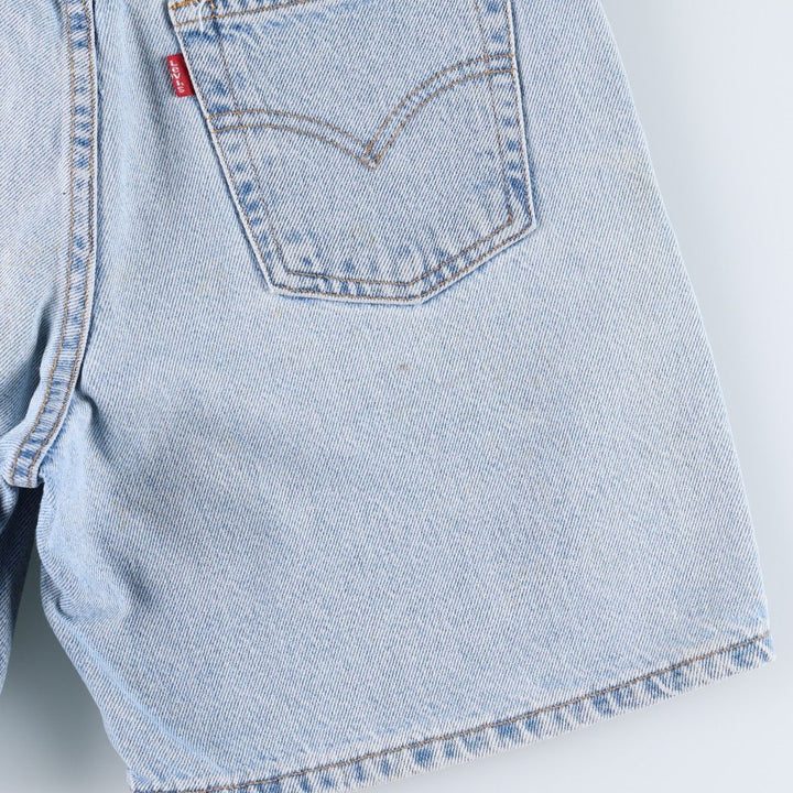 2000'S Levi's denim shorts, women's size M (equivalent to W26), zipper fly. cotton blue type Vintage Second Hand