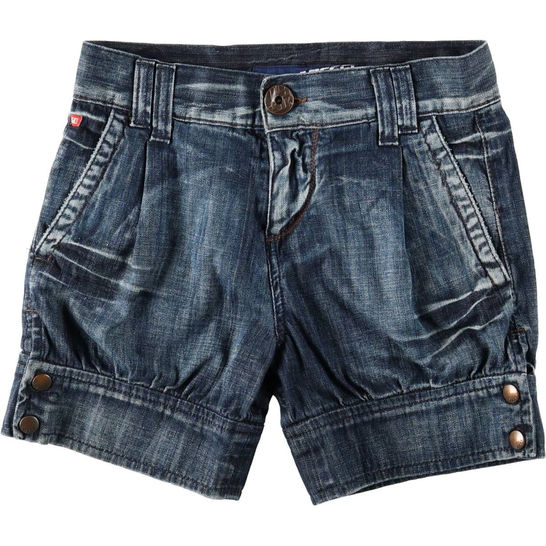 MISS SIXTY denim shorts, Italian-made, women's size L (equivalent to W30). cotton Navy blue Vintage Second Hand