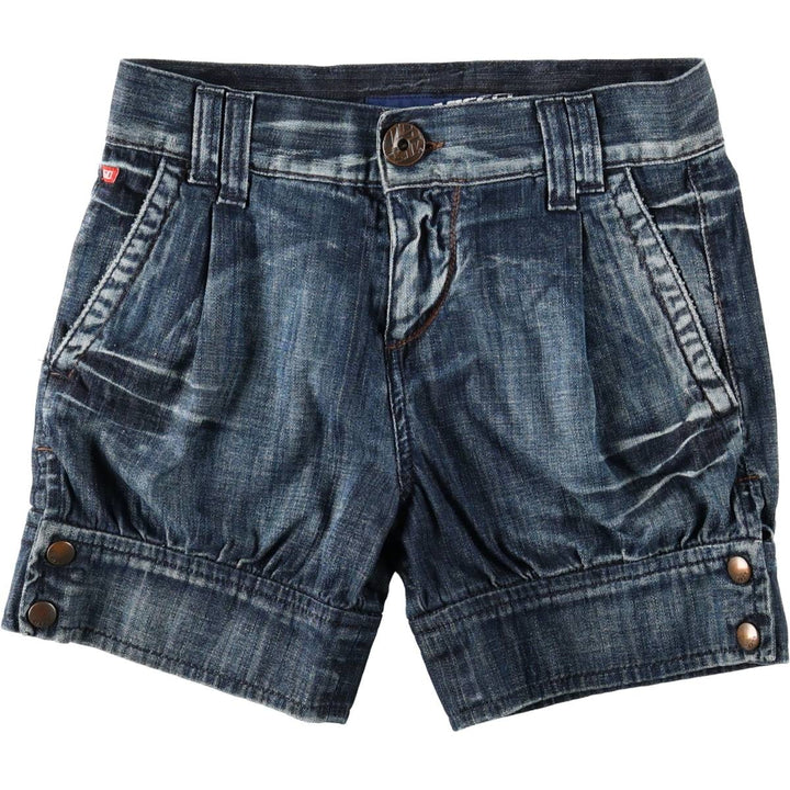MISS SIXTY denim shorts, Italian-made, women's size L (equivalent to W30). cotton Navy blue Vintage Second Hand