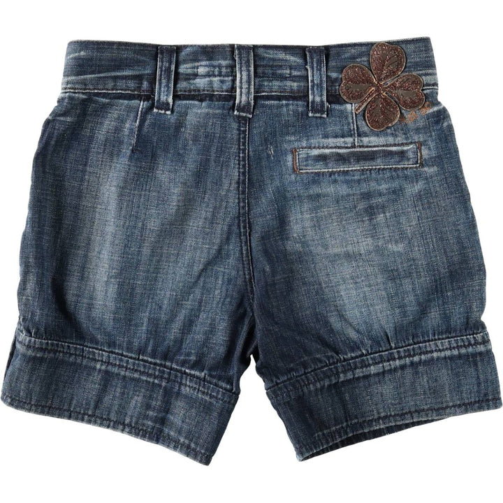 MISS SIXTY denim shorts, Italian-made, women's size L (equivalent to W30). cotton Navy blue Vintage Second Hand